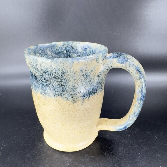 Ken Evans Hand Made Pottery Stoneware Coffee Mug Cup Artist Signed Sponge Ware - Picture 11 of 16